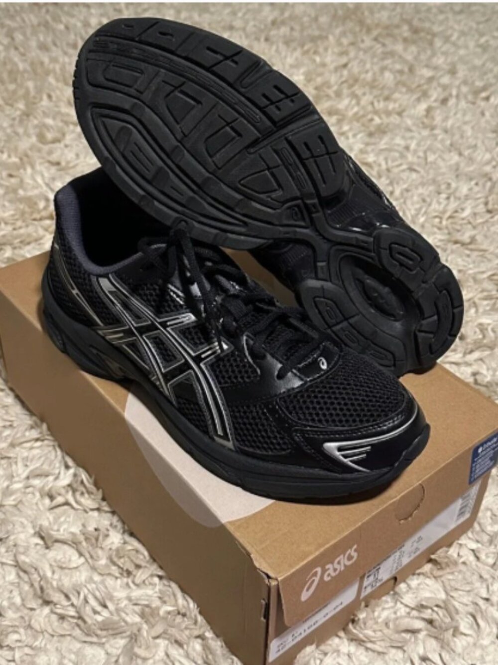 ASICS GEL-1130 “Black  Pure Silver” Sneakers
